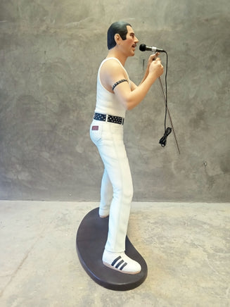 Singer Freddie in White Life Size Statue - LM Treasures 