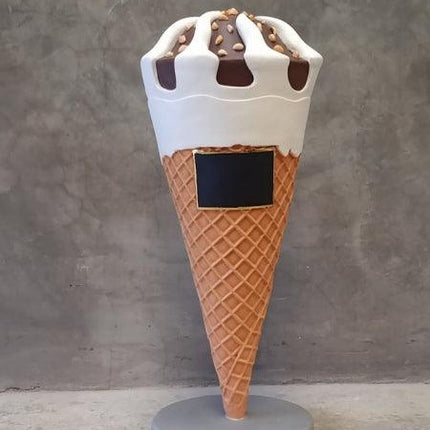 Ice Cream Cone with Almonds Over Sized Statue - LM Treasures 