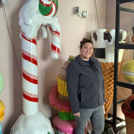 Large Ice Cream Cone with Almonds Over Sized Statue - LM Treasures 