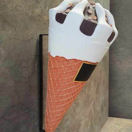 Ice Cream Cone with Almonds Hanging Over Sized Statue - LM Treasures 