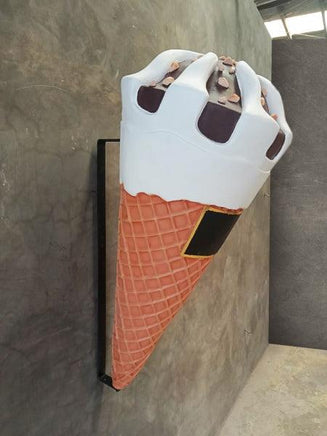 Ice Cream Cone with Almonds Hanging Over Sized Statue - LM Treasures 