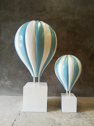 Large Blue Hot Air Balloon Over Sized Statue - LM Treasures 