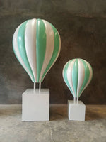 Large Green Hot Air Balloon Over Sized Statue - LM Treasures 