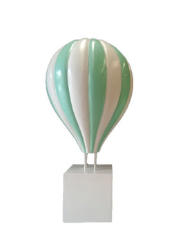 Large Green Hot Air Balloon Over Sized Statue - LM Treasures 