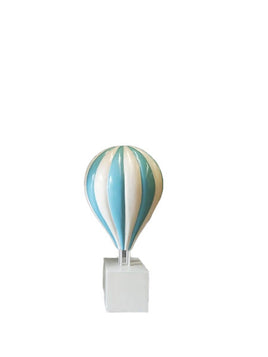 Medium Blue Hot Air Balloon Over Sized Statue - LM Treasures 