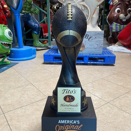 Tito's Vodka Football Trophy Pre-Owned Statue - LM Treasures 