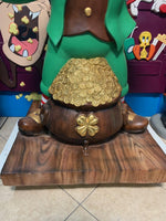 Leprechaun With Gold Life Size Statue - LM Treasures 