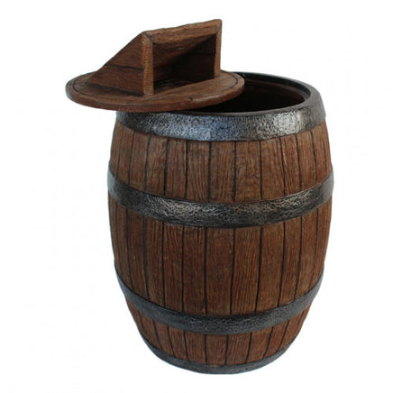 Barrel Trash Can Life Size Statue - LM Treasures 