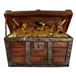 Treasure Chest Life Size Statue - LM Treasures 