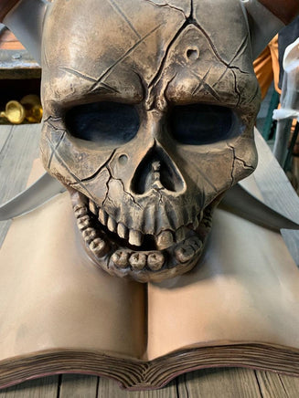 Pirate Skull On Book Over Sized Statue - LM Treasures 