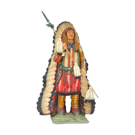 Indian With Spear Life Size Statue - LM Treasures 