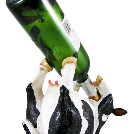 Cow Bottle Holder Statue - LM Treasures 