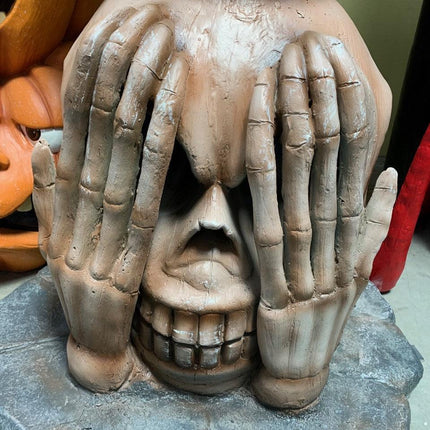 No Speak, Hear, See Skull Tower Over Sized Statue - LM Treasures 