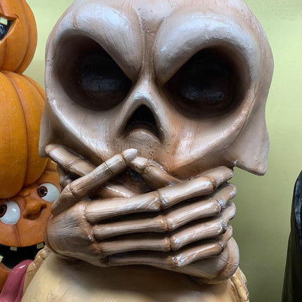 No Speak, Hear, See Skull Tower Over Sized Statue - LM Treasures 