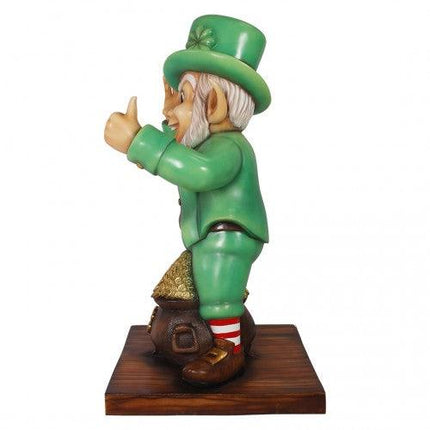 Leprechaun With Gold Life Size Statue - LM Treasures 
