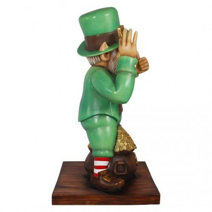 Leprechaun With Gold Life Size Statue - LM Treasures 