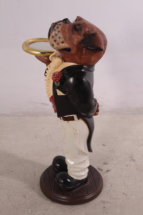 Small Bulldog Boxer Butler Statue - LM Treasures 