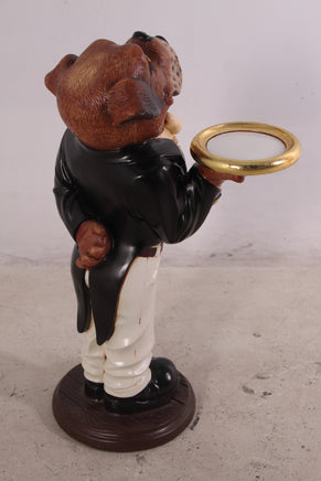 Small Bulldog Boxer Butler Statue - LM Treasures 