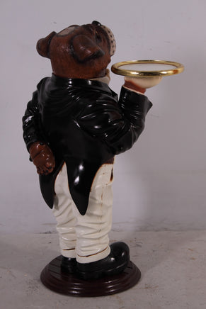 Large Bulldog Boxer Butler Statue - LM Treasures 