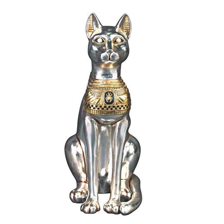 Small Egyptian Bastet Cat Life Size Statue - LM Treasures 