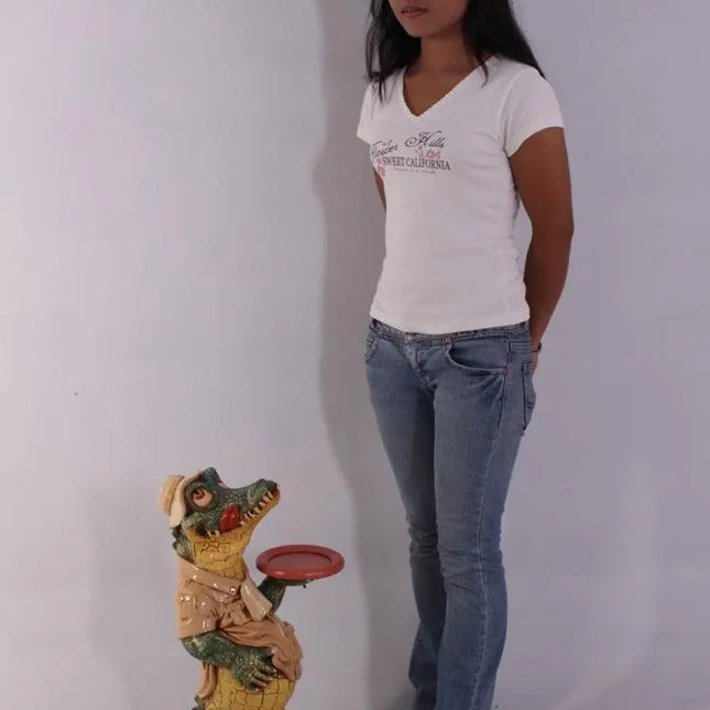 Crocodile Butler Small Statue LM Treasures - H