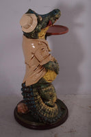 Crocodile Butler Large Statue - LM Treasures 