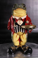 Small Frog Butler Statue - LM Treasures 