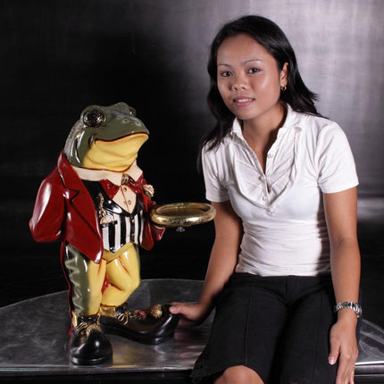 Small Frog Butler Statue - LM Treasures 