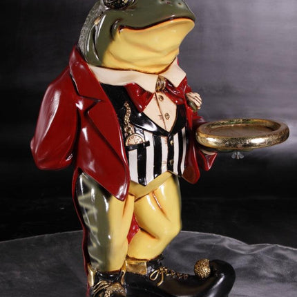 Small Frog Butler Statue - LM Treasures 