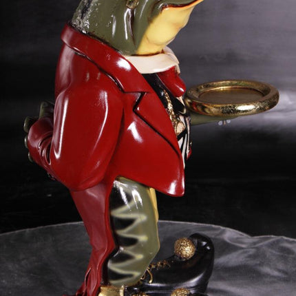 Small Frog Butler Statue - LM Treasures 