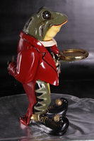 Small Frog Butler Statue - LM Treasures 