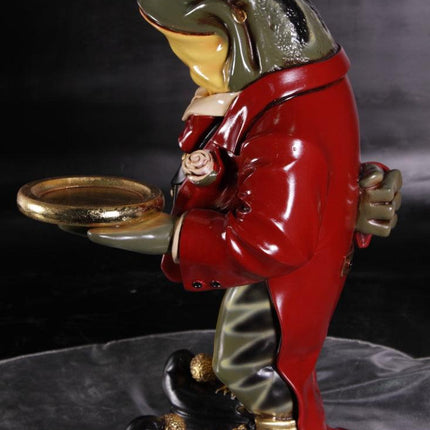 Small Frog Butler Statue - LM Treasures 