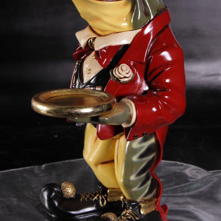 Small Frog Butler Statue - LM Treasures 
