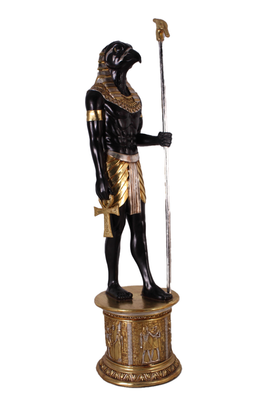 Egyptian Horus On Base Life Size Statue - LM Treasures 