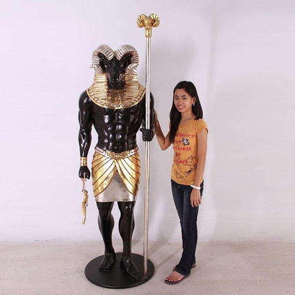 Egyptian Khnum Life Size Statue - LM Treasures 