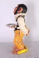 Small Monkey Butler Life Size Statue - LM Treasures 