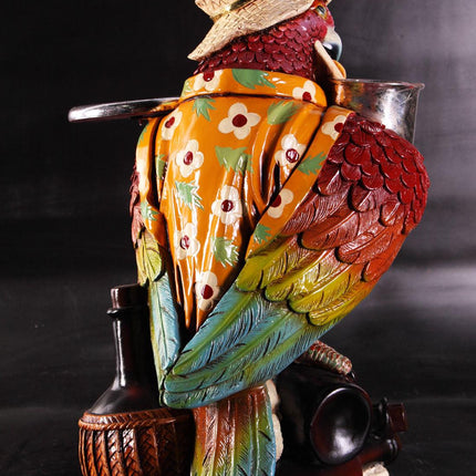Small Parrot Butler Statue - LM Treasures 