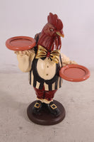 Small Rooster Butler Statue - LM Treasures 