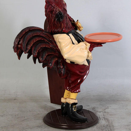 Large Rooster Butler Statue - LM Treasures 