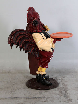 Large Rooster Butler Statue - LM Treasures 