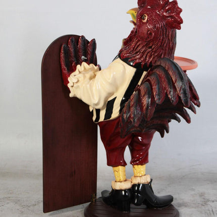 Large Rooster Butler Statue - LM Treasures 