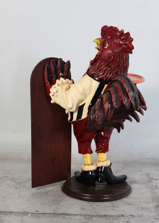 Large Rooster Butler Statue - LM Treasures 