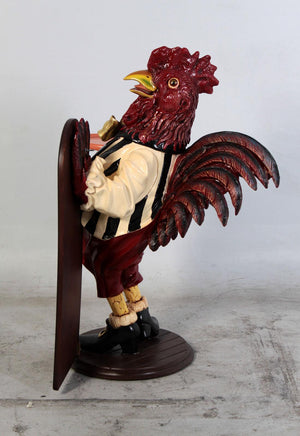 Large Rooster Butler Statue - LM Treasures 