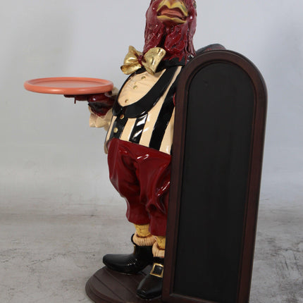 Large Rooster Butler Statue - LM Treasures 