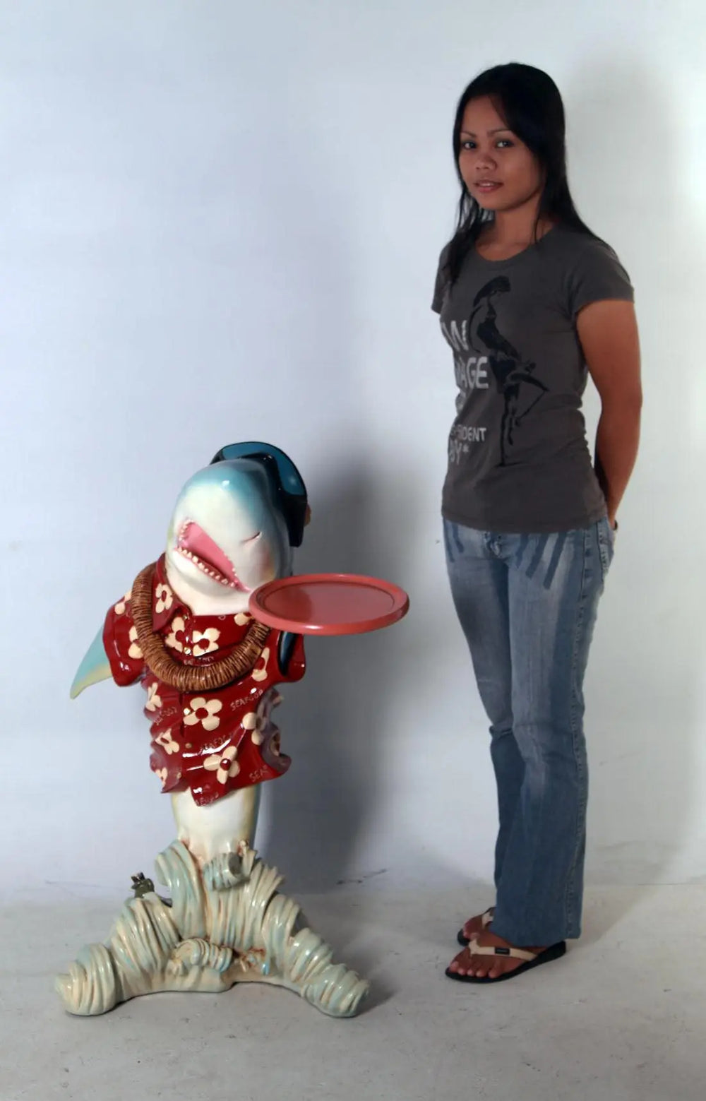 Small Shark Butler Statue | LM Treasures