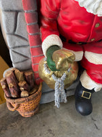 Santa Climbing Chimney Life Size Statue - LM Treasures 