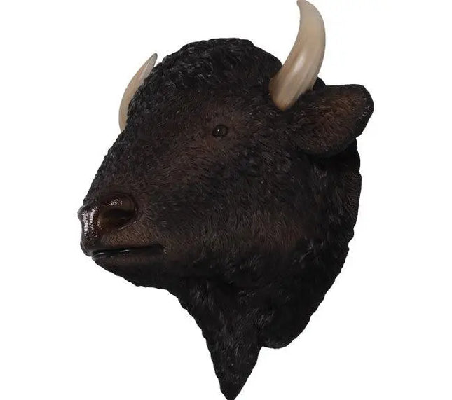 Buffalo American Bison Head Life Size Statue LM Treasures - H