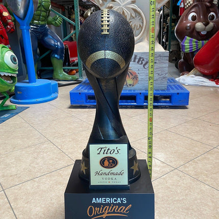 Tito's Vodka Football Trophy Pre-Owned Statue - LM Treasures 