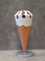 Ice Cream Cone with Almonds Over Sized Statue - LM Treasures 