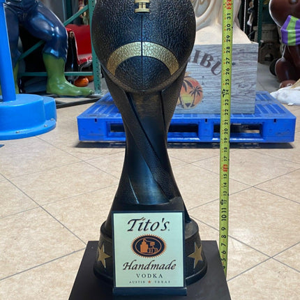 Tito's Vodka Football Trophy Pre-Owned Statue - LM Treasures 